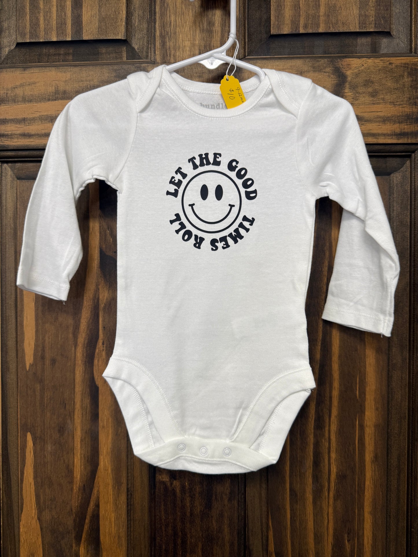 0-3 month onsie Let the Good Times Roll