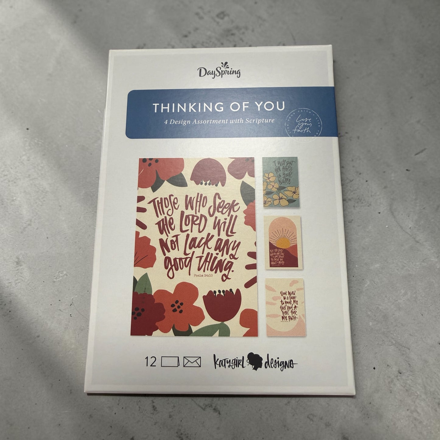 Box Card Set of 12 cards
