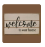 3"x5" Block-Welcome to our home
