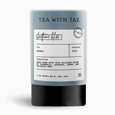 Bedtime Bliss Herbal Sleep Tea Mini Tube Gift (5 Tea Bags)