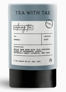 Calming Tea Herbal Rest Mini Tea Tube Gift (5 Tea Bags)