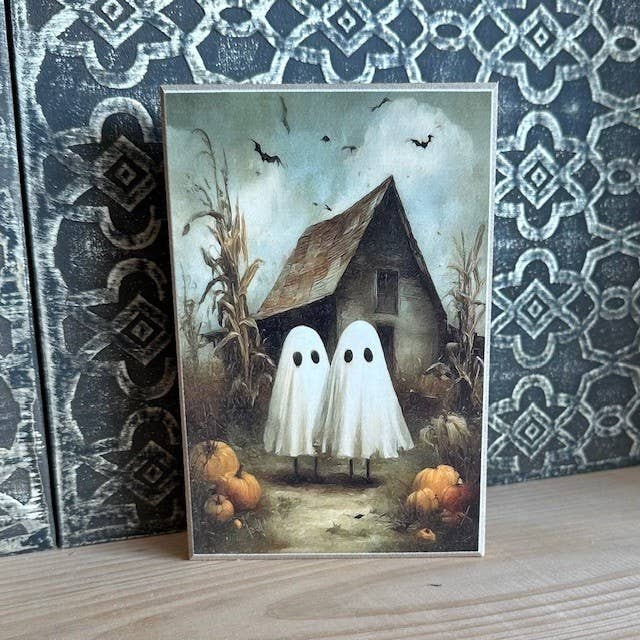 HMK1399B WELCOME BOO HOME 4X6 BLOCK