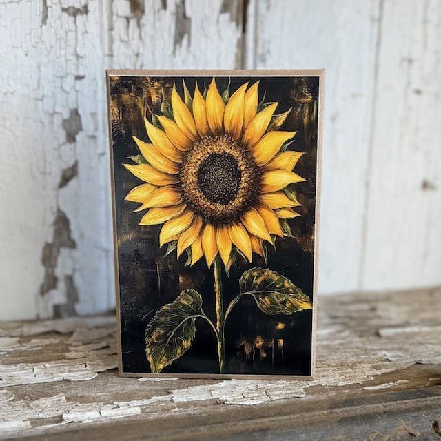 HMK816B Vintage Sunflower Painting Block