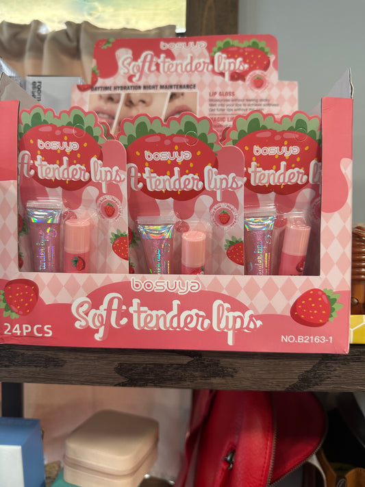 Strawberry Lip Gloss & Chap Stick