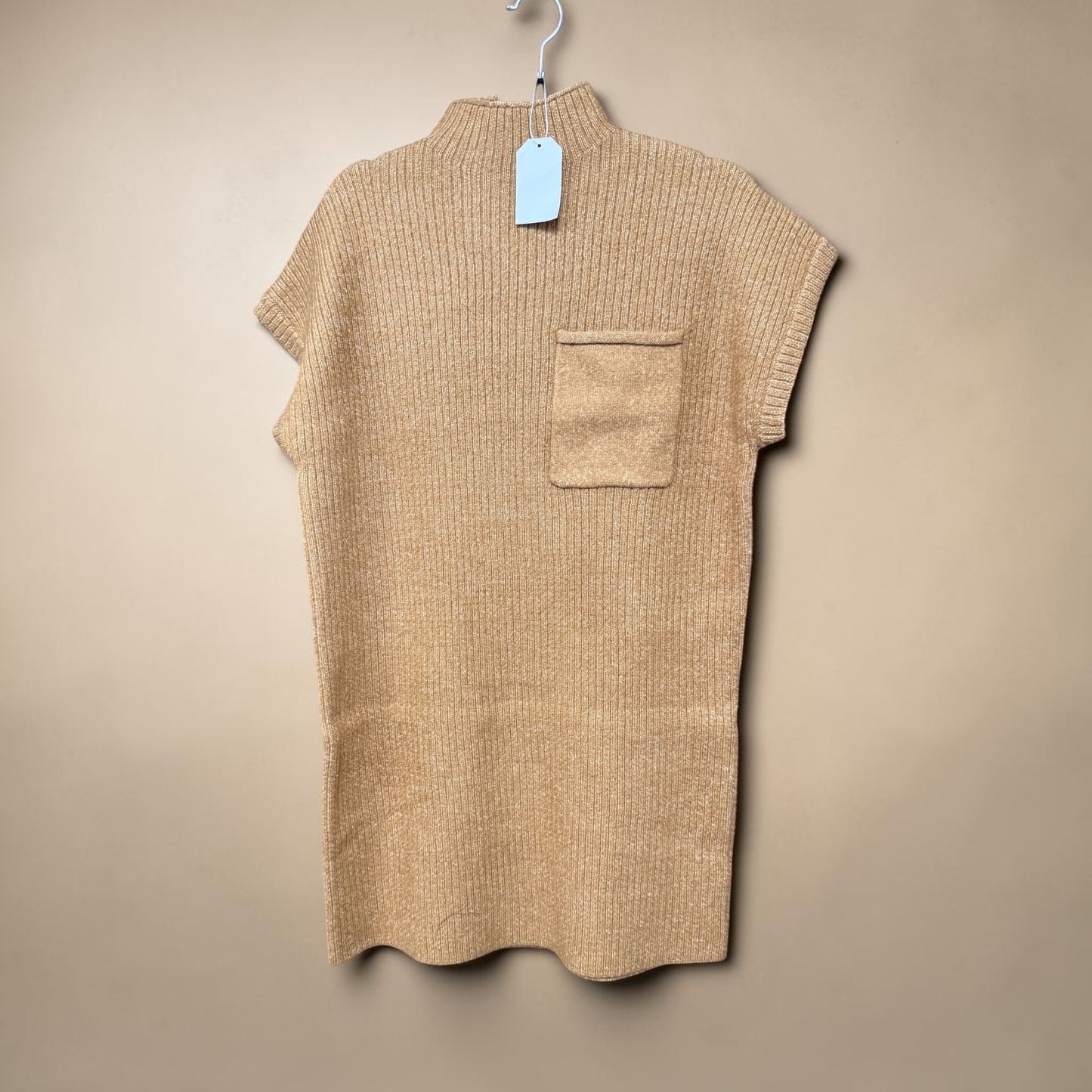 Zenana Sweater Dress Camel