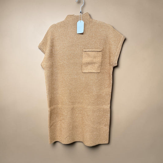 Zenana Sweater Dress Camel