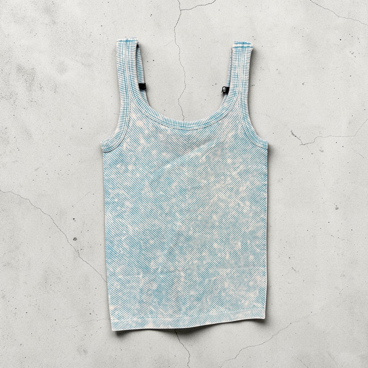 Zenana Ribbed Tank Green