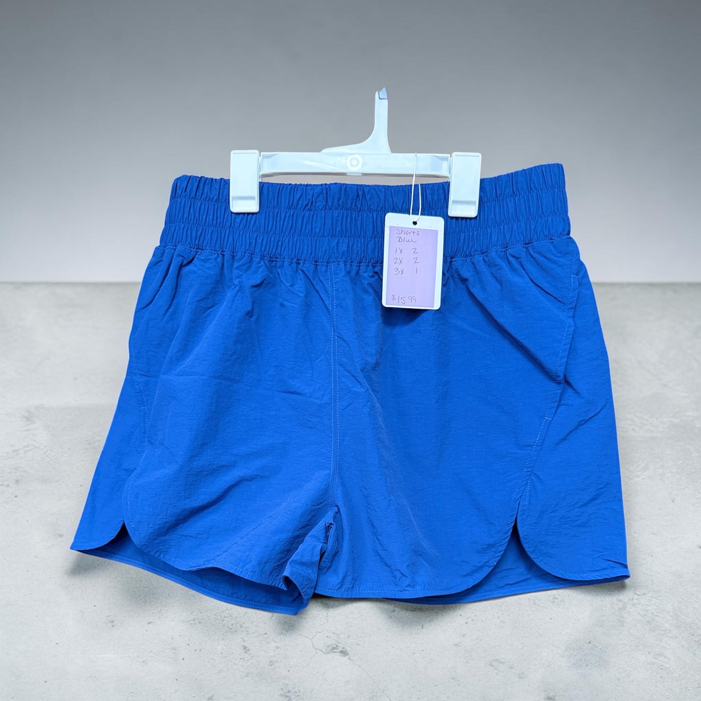Zenana Shorts Plus Size Blue