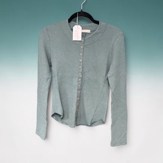 Zenana Button Down Long Sleeve Jade