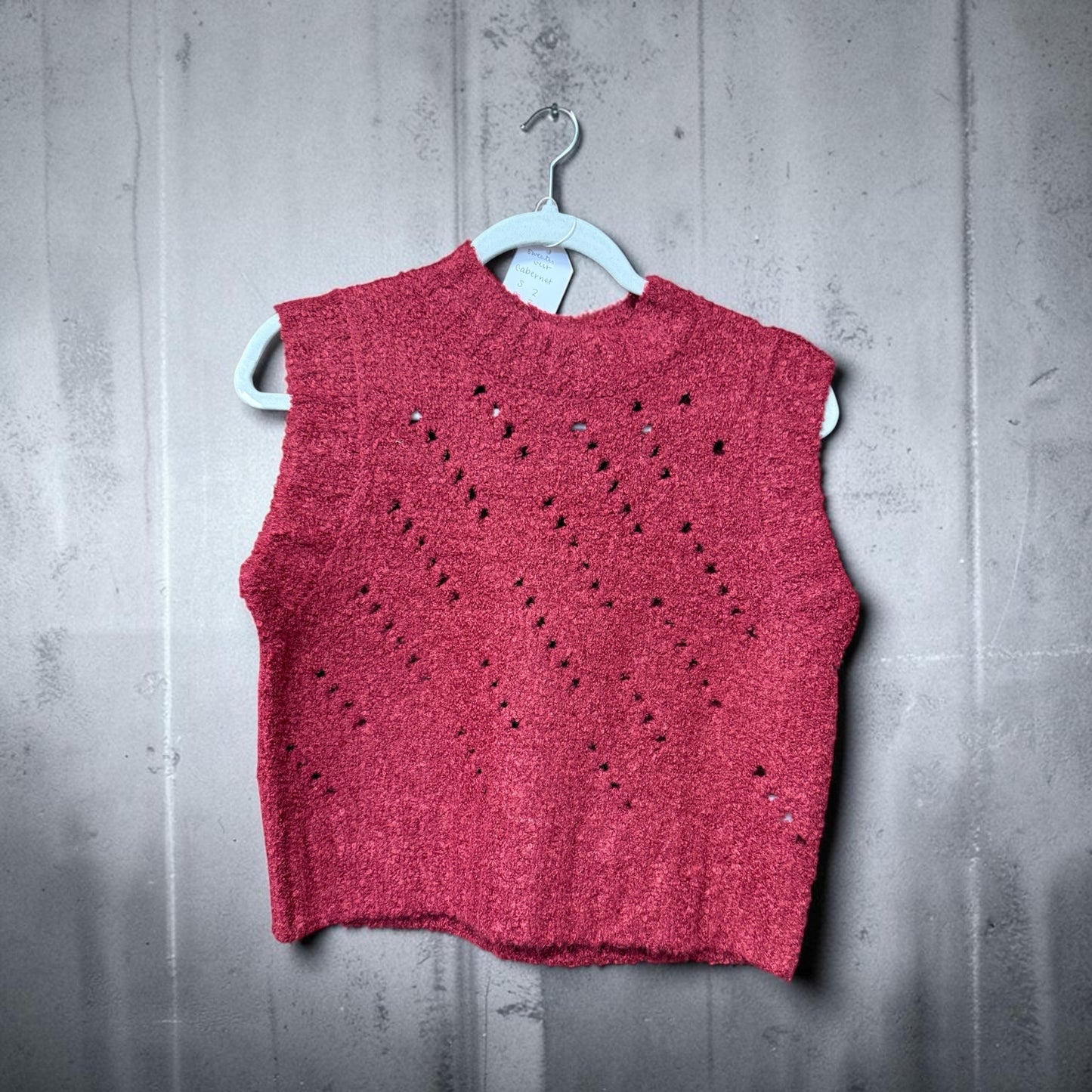 Zenana Cabernet Sweater Vest