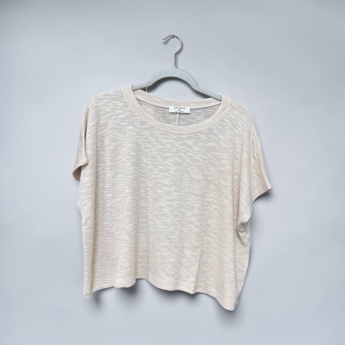 Zenana CREAM Shirt Crop