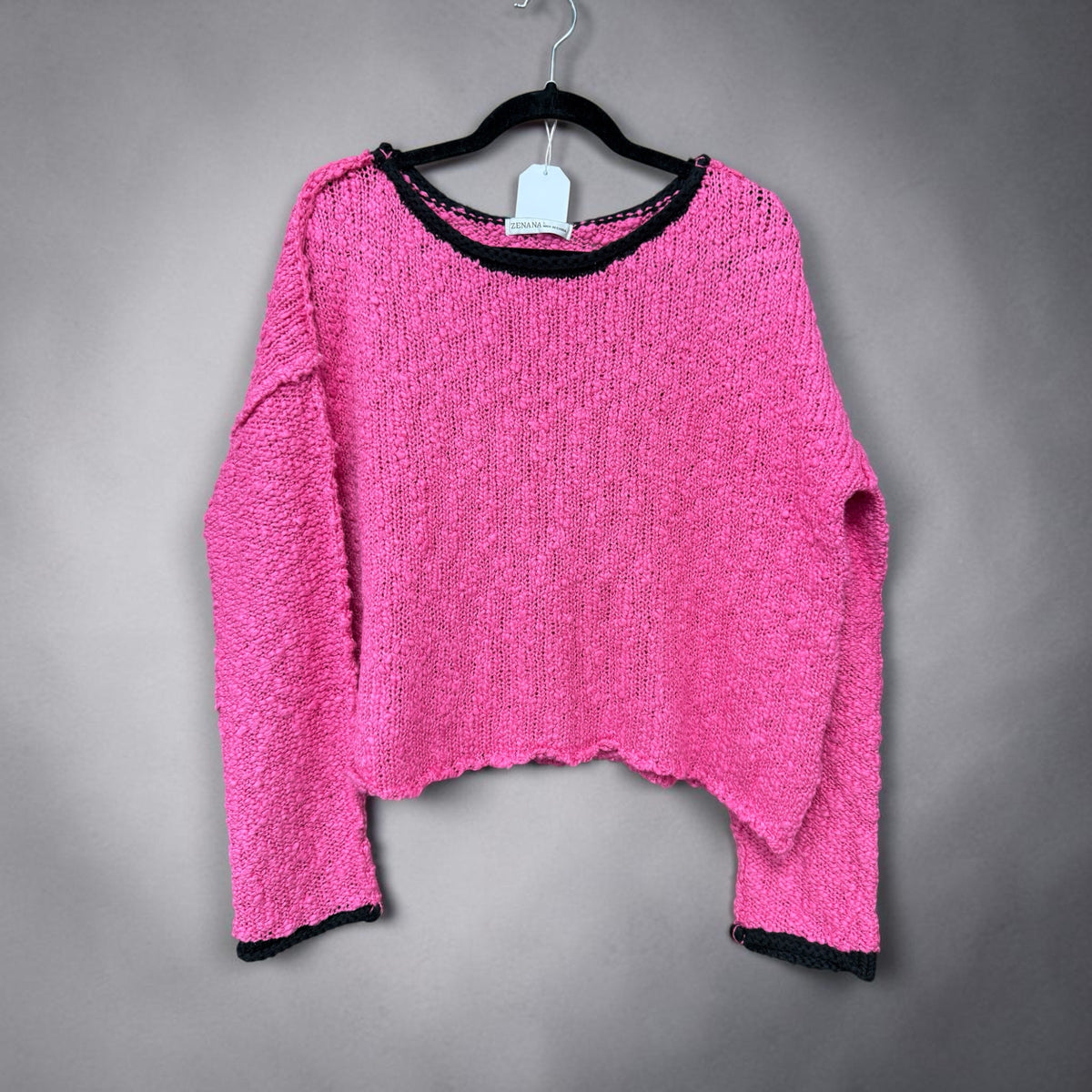 Zenana Pink Sweater
