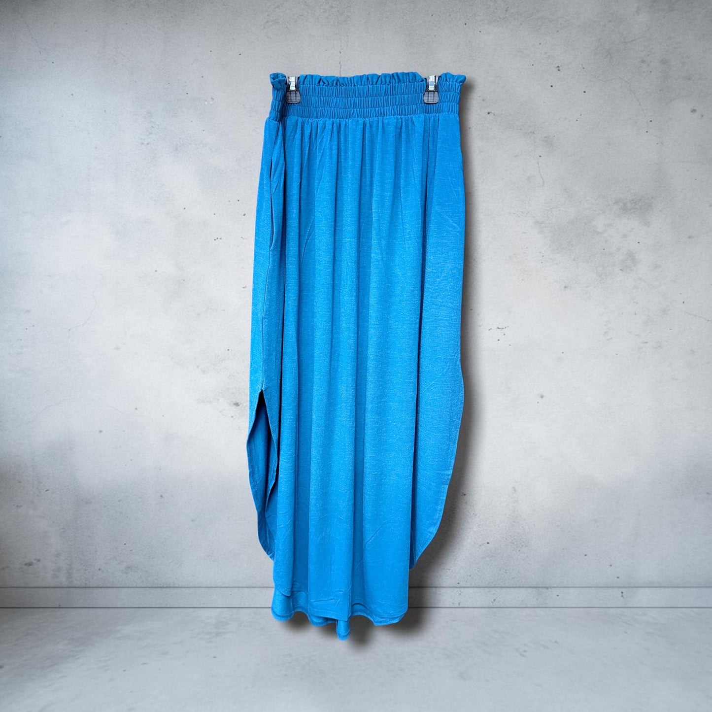Zenana Long Skirt with pockets Teal