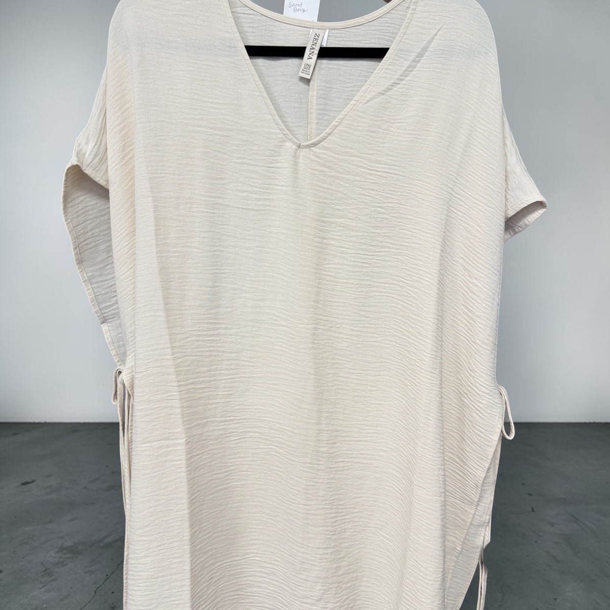 Zenana Poncho Cream