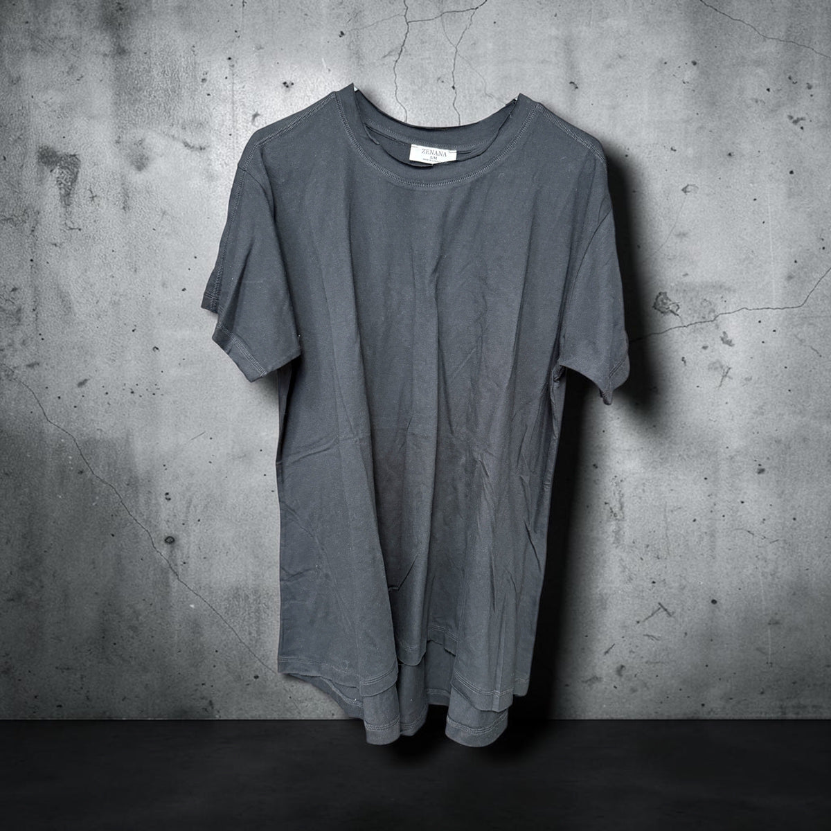 Zenana Black Round Neck Oversized T