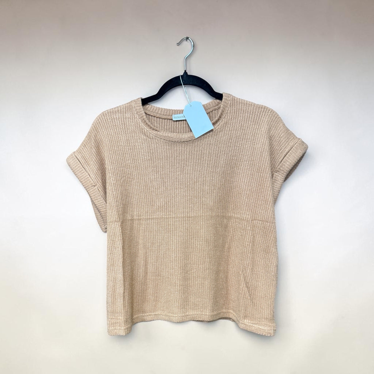 Zenana Sweater Set Camel