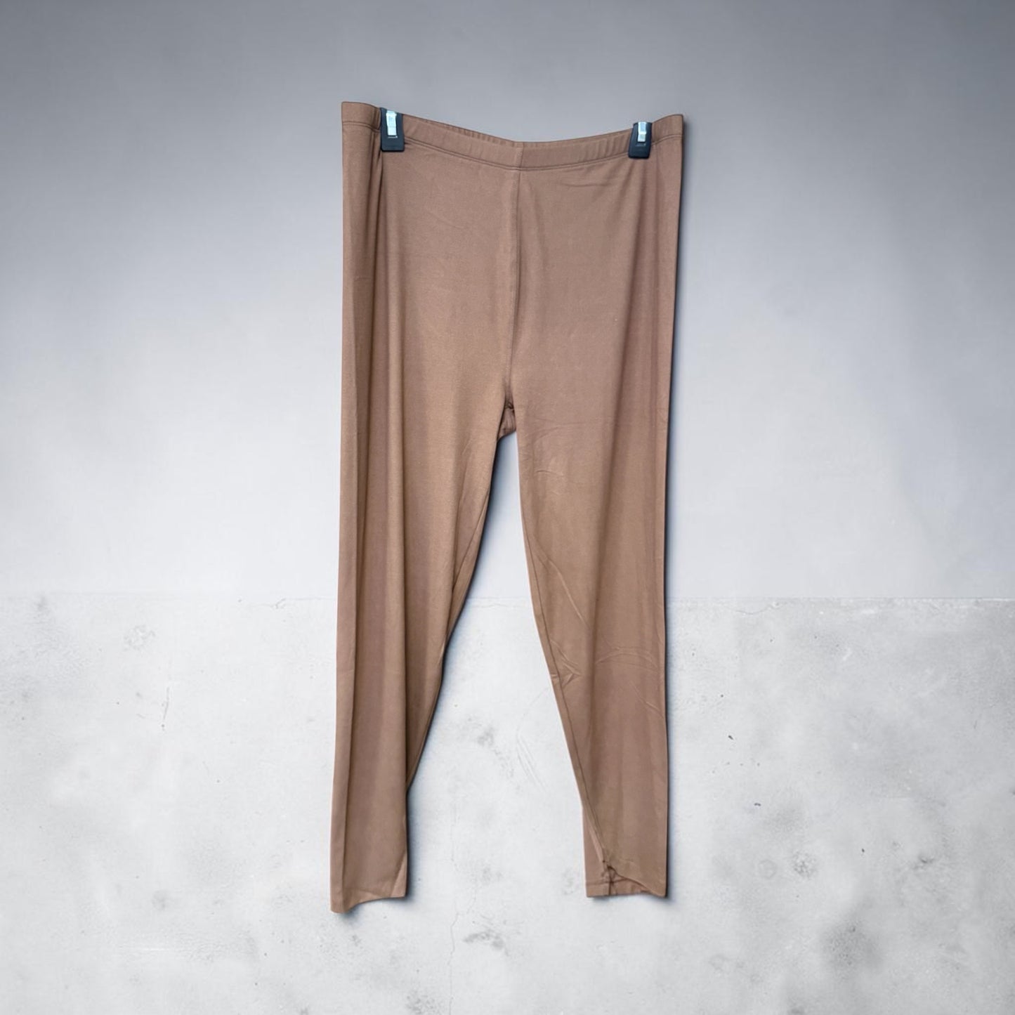 Zenana Brown T and Leggings Plus Size