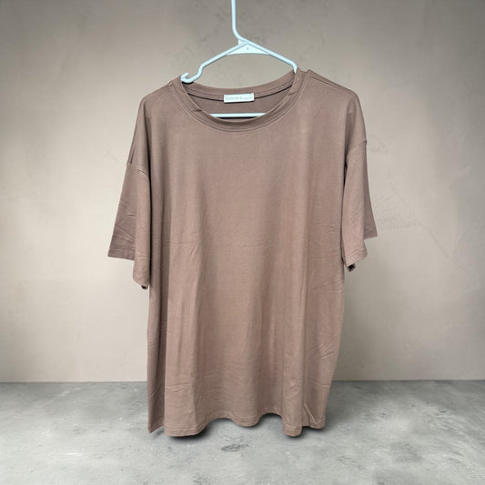 Zenana Brown T and Leggings Plus Size