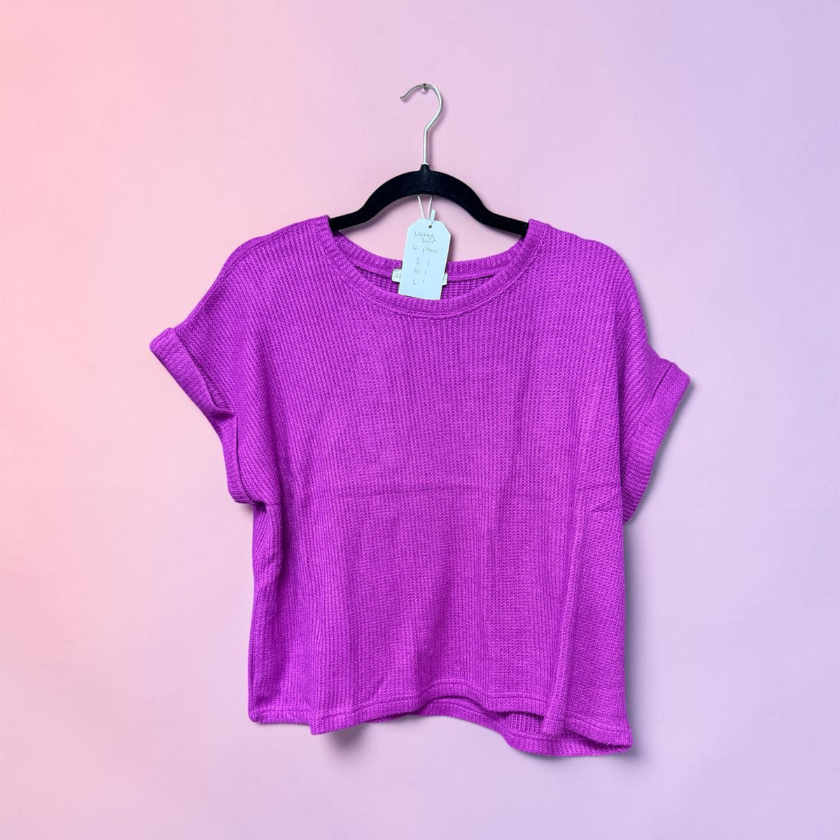 Zenana Sweater Set Plum