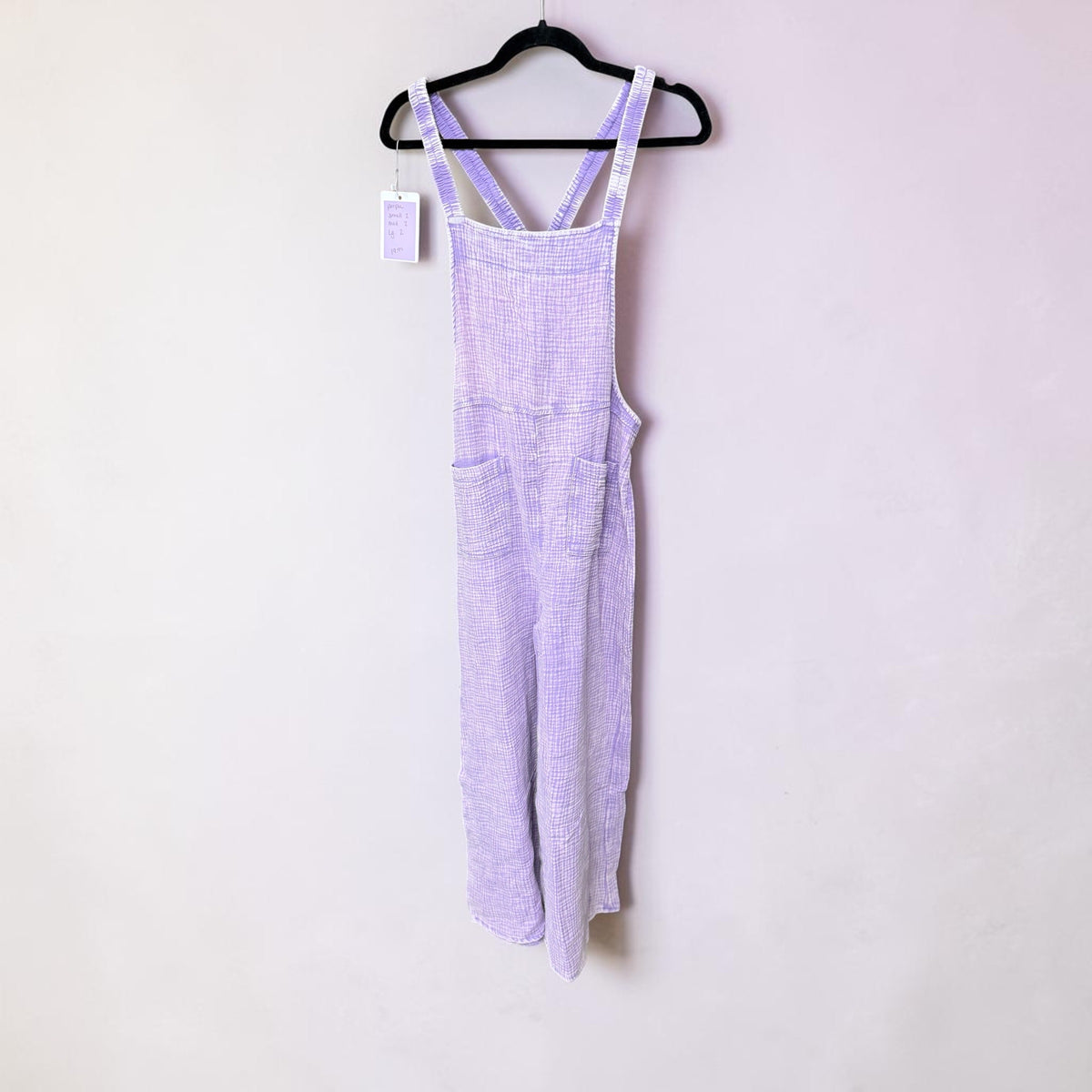 Zenana Denim Overall Purple