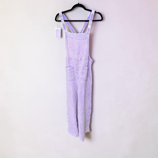 Zenana Denim Overall Purple