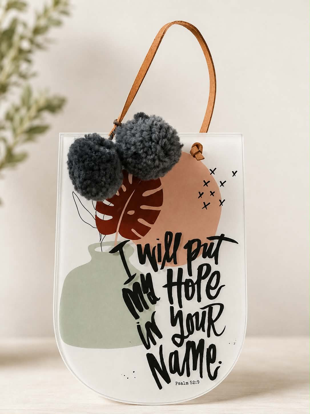 “I will put my hope in your name”hanger