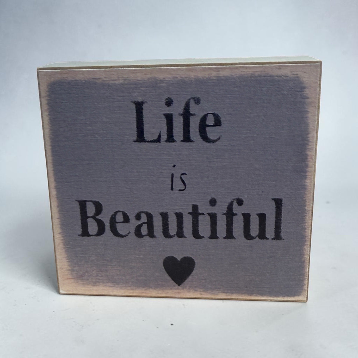 3"x3" Block-Life is Beautiful