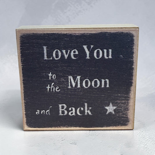 3"x3" Block-Moon and Back