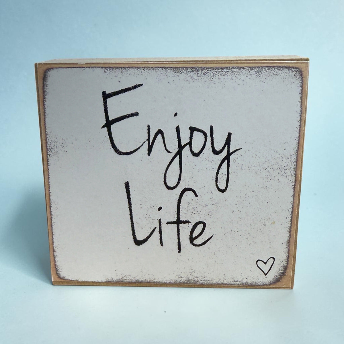 3"x3" Block-Enjoy Life