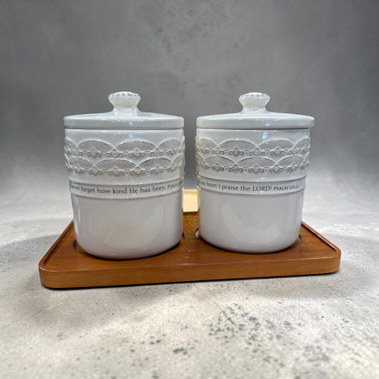2 piece Canister Set