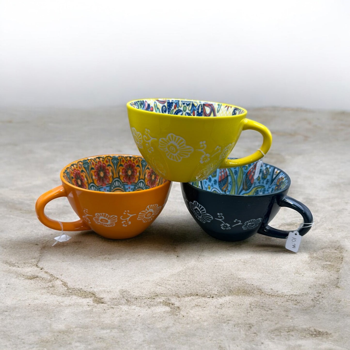 Large Colorful Tea Mug