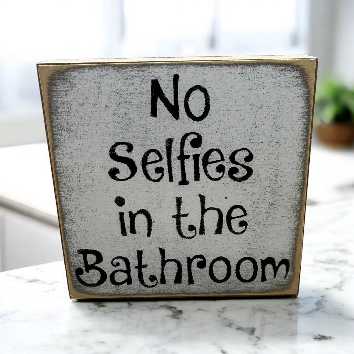 No Selfies in the Bathroom