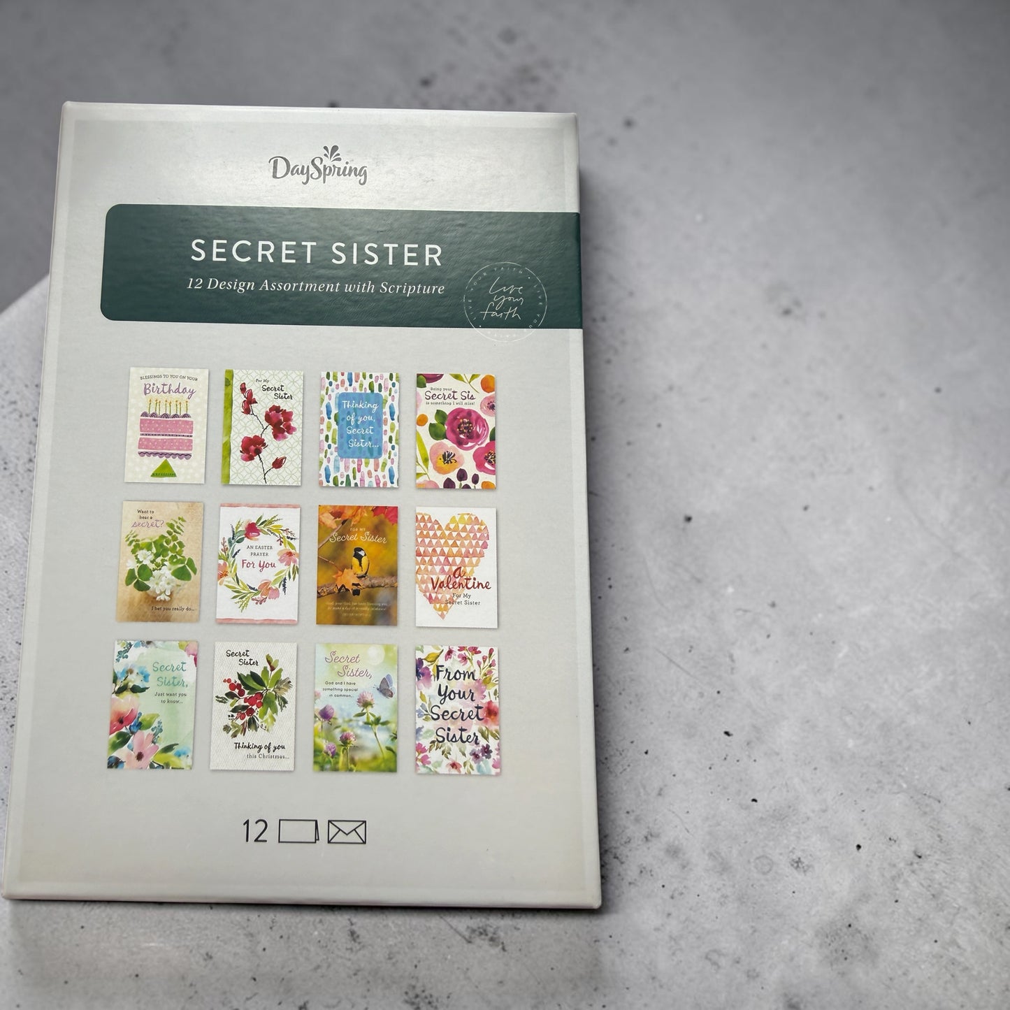 Box Card Set of 12 cards