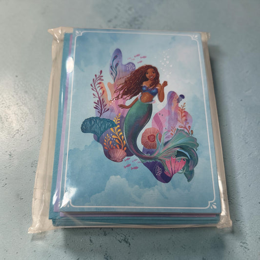 Mermaid Cards-Blank set of 12-Disney Little Mermaid