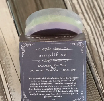 Simplified Lavender Tea Tree Facial Bar