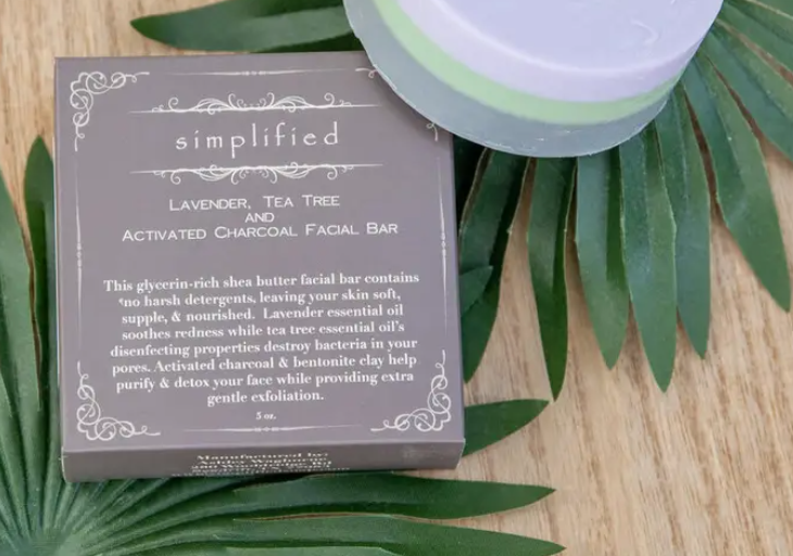 Simplified Lavender Tea Tree Facial Bar