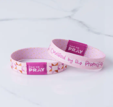 Tap To Pray™ - Kingfolk Series Wristband - Covered By His Promises x-small