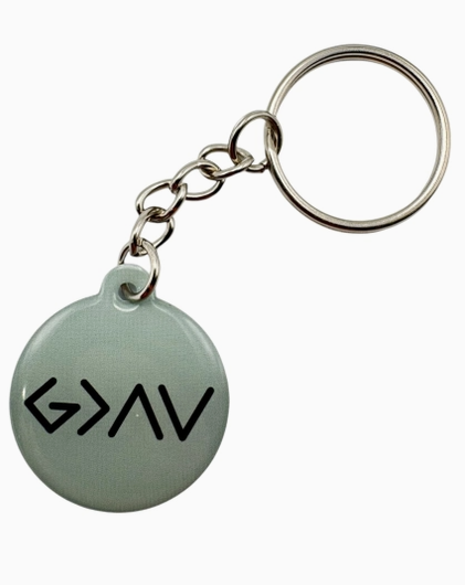Tap To Pray™ - Prayer Tag Keychains God is Greater