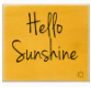3"x3" Block-Hello Sunshine