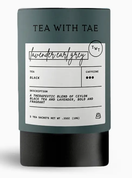 Lavender Earl Grey Black Tea Mini Tea Tube Gift (5 Tea Bags)