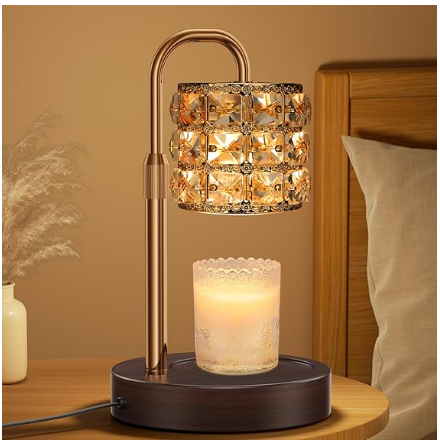 Candle Warmer-Gold/Clear Sparkle