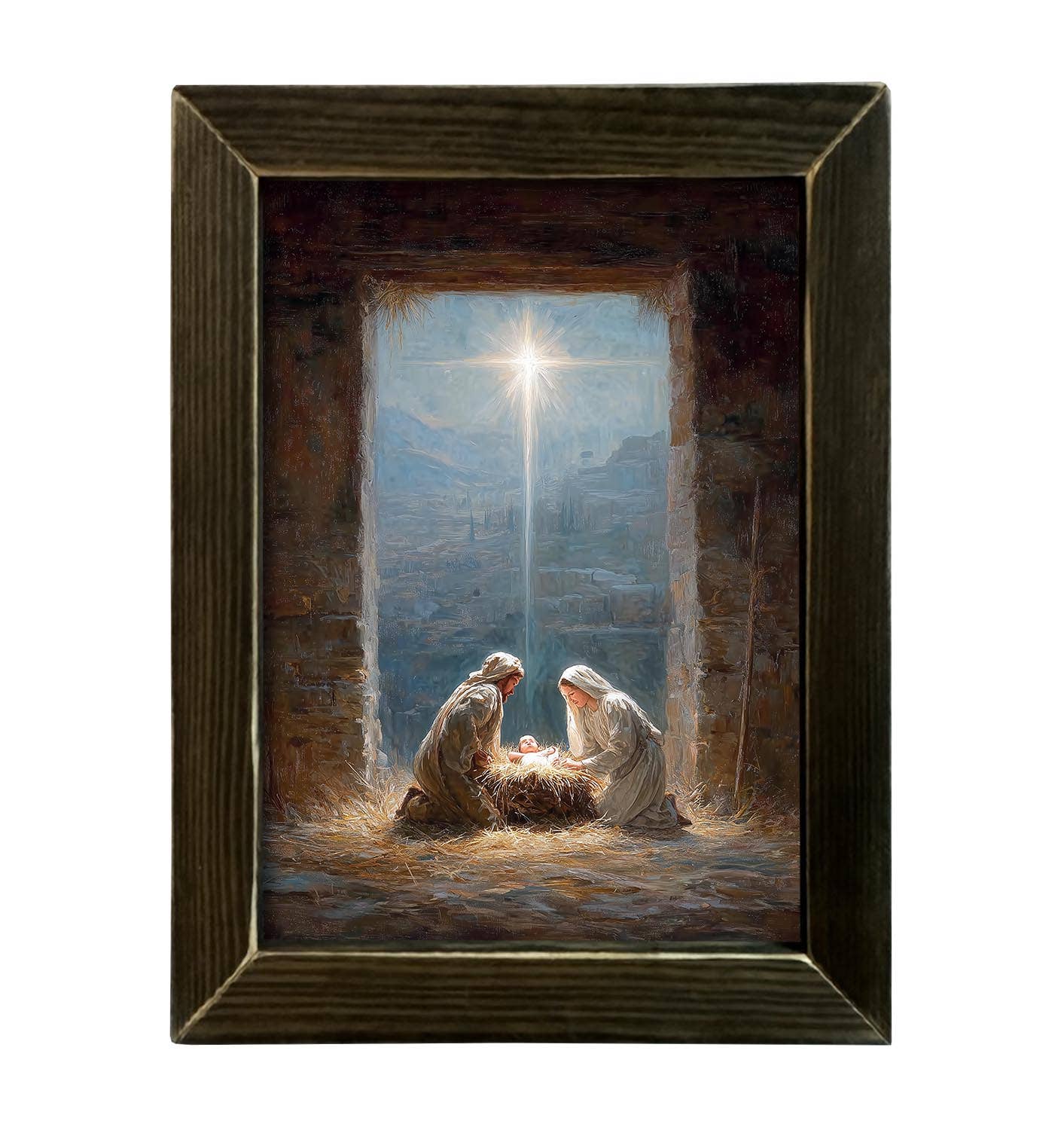 HMK1730L CHRISTMAS NATIVITY: Brown