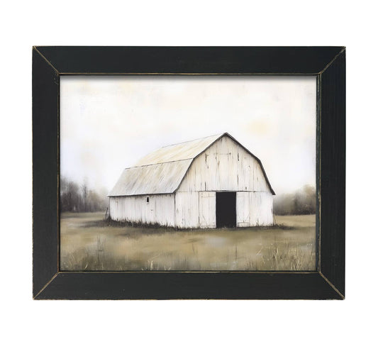 HMK804L White Barn: Black Picture