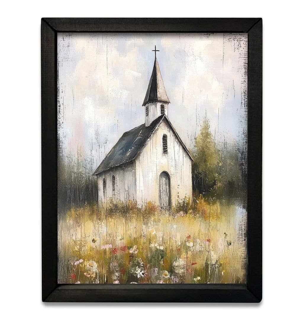 HMK1185 Faith in the Field Box Frame: 18x24