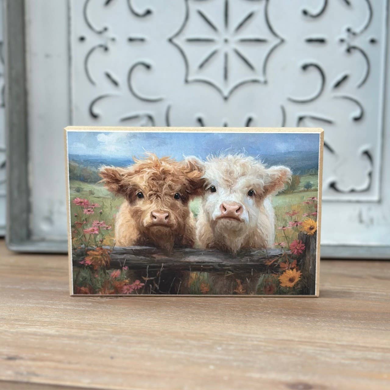HMK1334B Spring Highland Twins Block